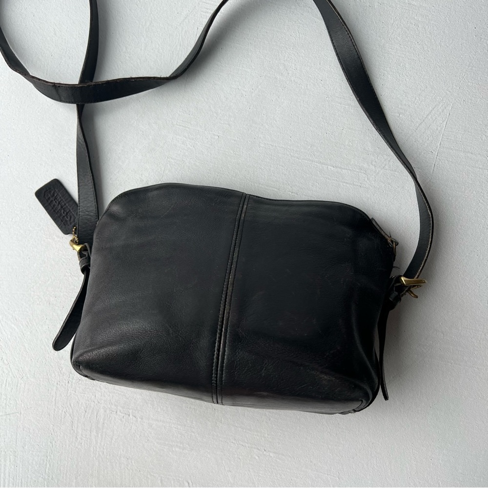 Coach Black Leather Crossbody Bag